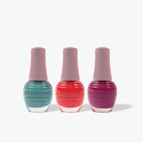 SpaRitual Vegan Nail Polish Colour Trio Pack - Healing Laughter, Authentic Beauty, In the Flow