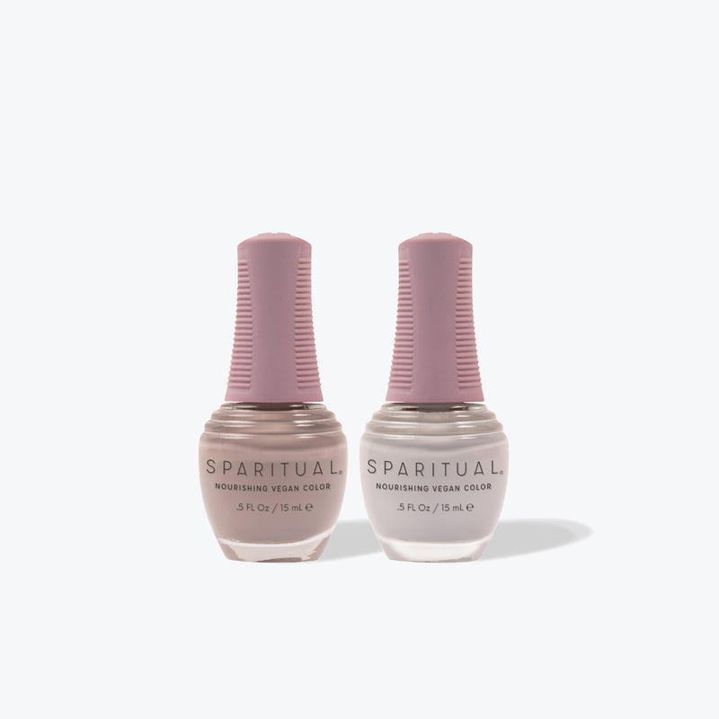 SpaRitual Vegan Nail Polish Colour Duo Pack - Inner Peace, Tranquility