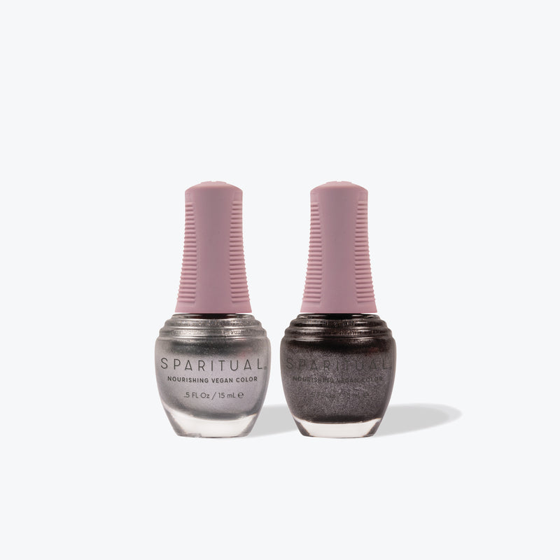 SpaRitual Vegan Nail Polish Colour Duo Pack - Shape Shifter, Metaphorical Muse