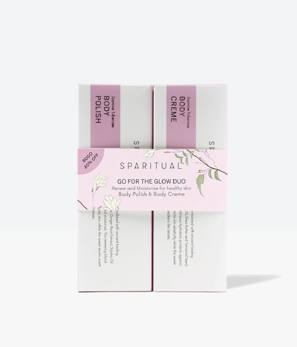 SpaRitual Vegan Body Gifting Go for the Glow Duo Box