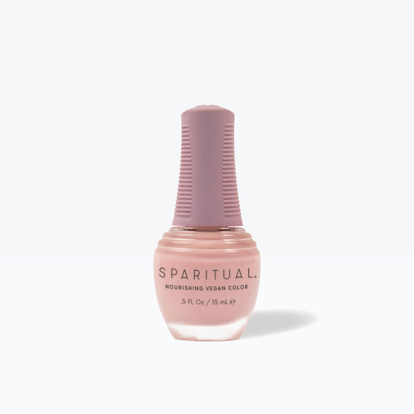 SpaRitual Nourishing Lacquer Nail Polish - Breath Of Joy - Pink Creme Bottle