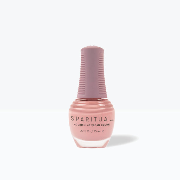 SpaRitual Nourishing Lacquer Nail Polish - Engaged - Sheer Pink Creme Bottle