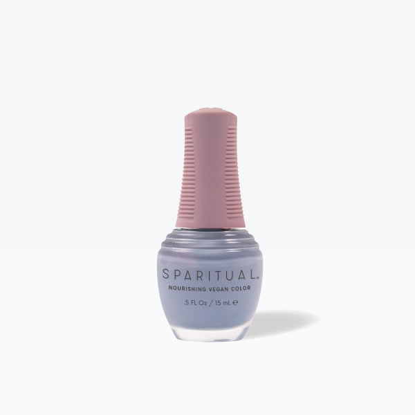 SpaRitual Nourishing Lacquer Nail Polish - Inner Life - Grey Creme Bottle