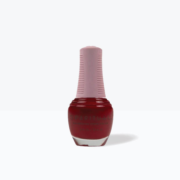 SpaRitual Nourishing Lacquer Nail Polish - Love Lives Here - Red Creme Bottle