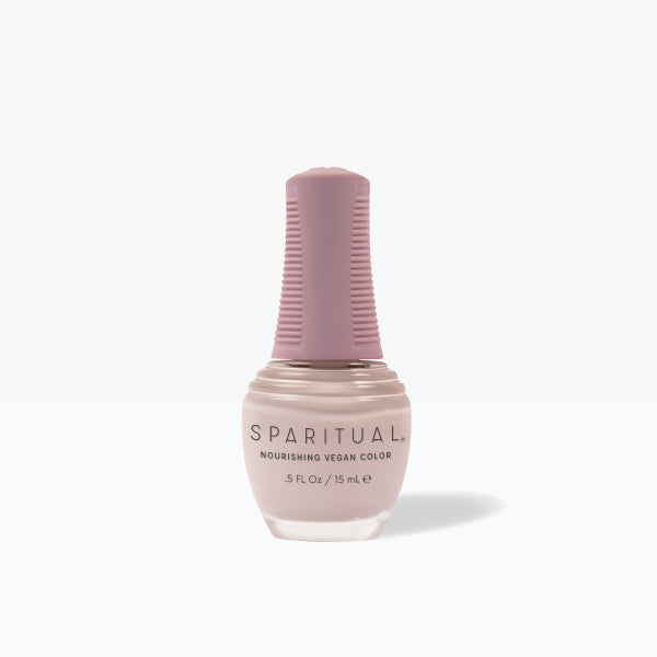 SpaRitual Nourishing Lacquer Nail Polish - Morning Meditation - Porcelain Pink Creme Bottle