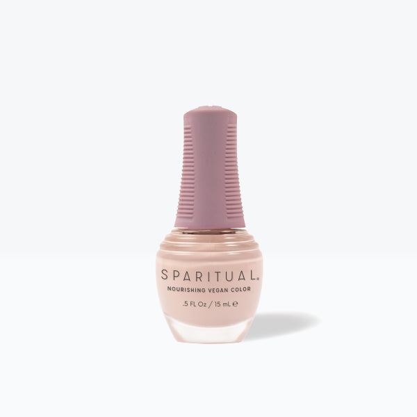 SpaRitual Nourishing Lacquer Nail Polish - Slow Beauty - Nude Pink Creme Bottle