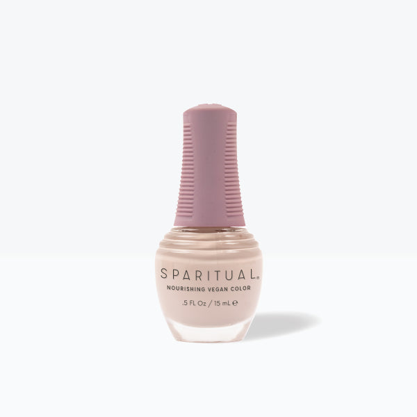 SpaRitual Nourishing Lacquer Nail Polish - State Of Bliss - Nude Creme Bottle