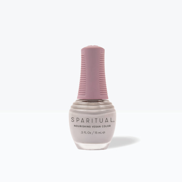 SpaRitual Nourishing Lacquer Nail Polish - Tranquility - Grey Creme Bottle